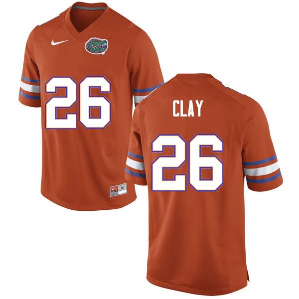 Men's NCAA Florida Gators Robert Clay #26 Stitched Authentic Nike Orange College Football Jersey LDW5665RK